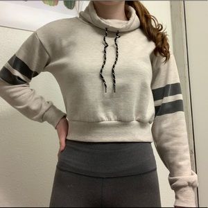 Cropped turtleneck sweater